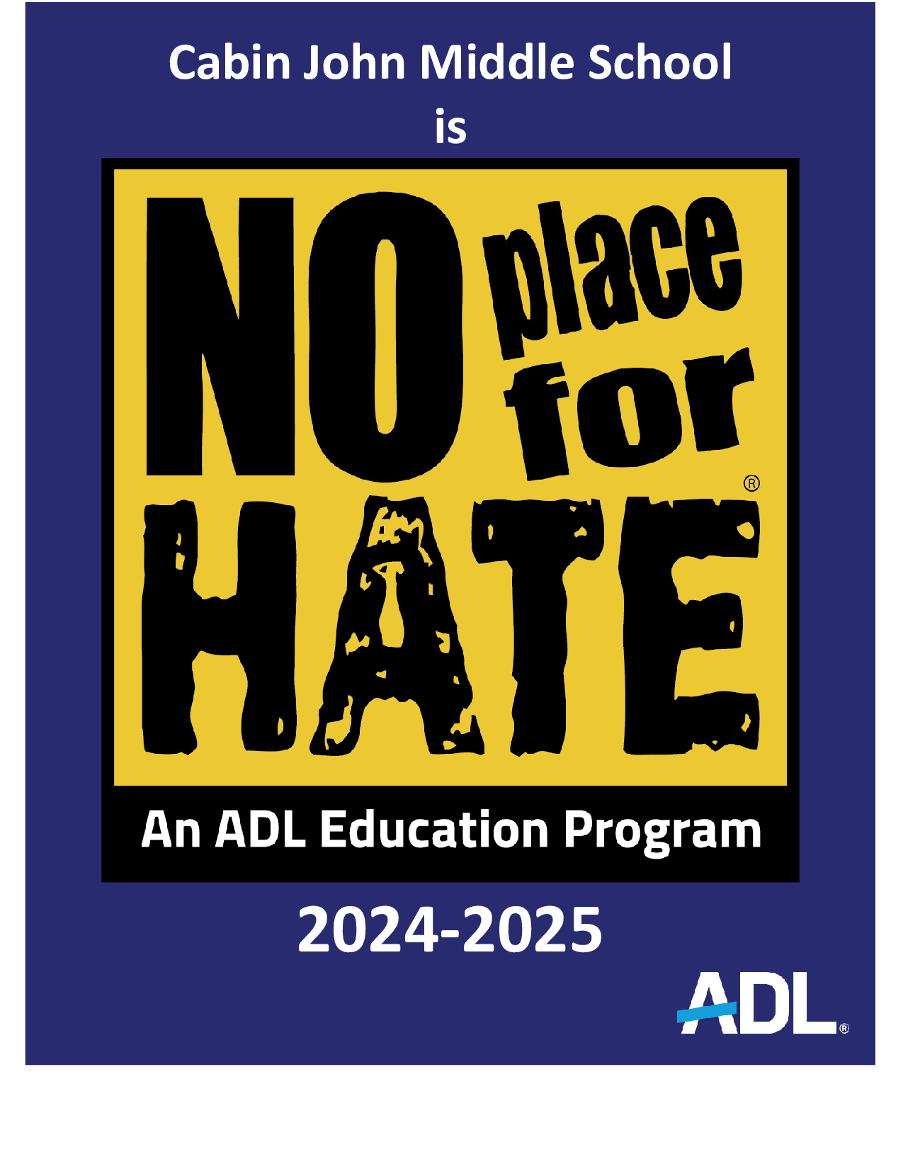 No Place for Hate Award 24-25