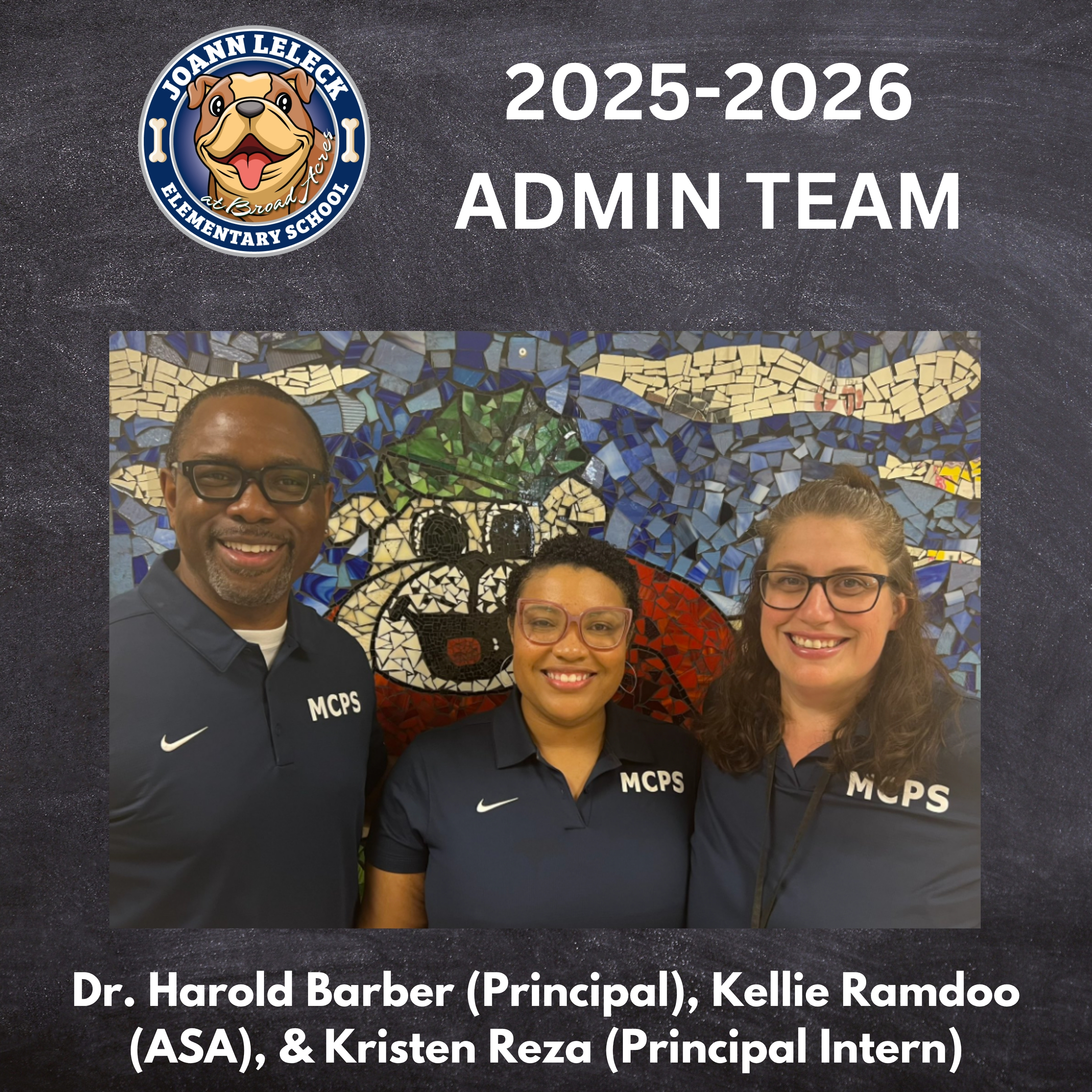 This is information regarding the administrative team. 