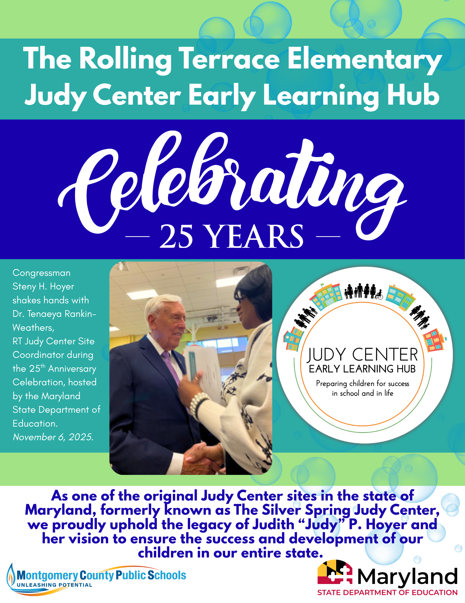The Rolling Terrace Judy Center Celebrates 25 Years