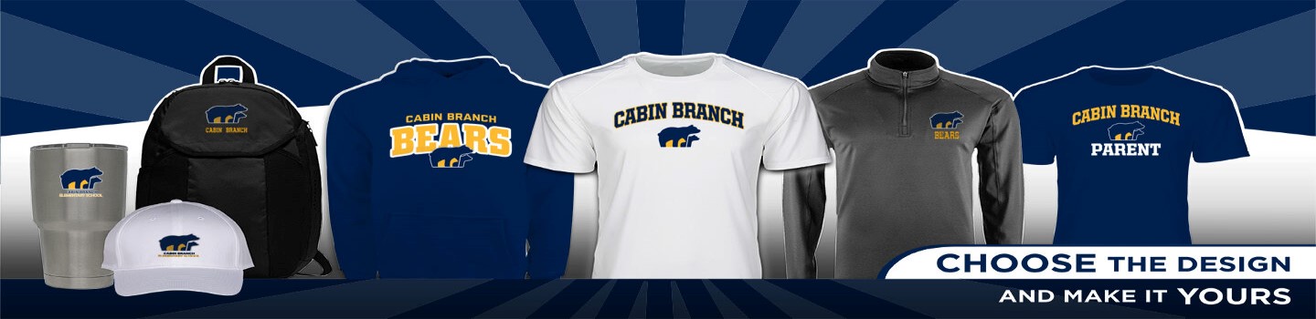 Sweatshirts, hoodies, jackets, t-shirts with Cabin Branch logo