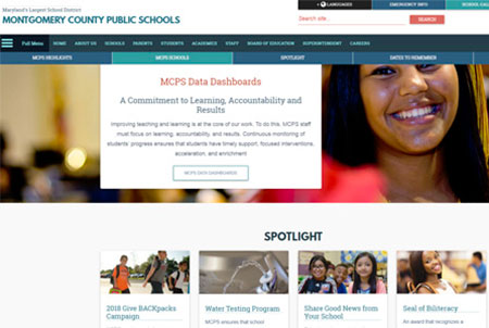 mcps website design