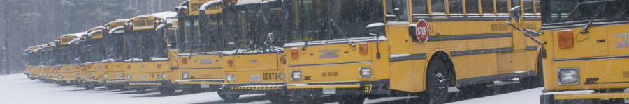 Bus in snow