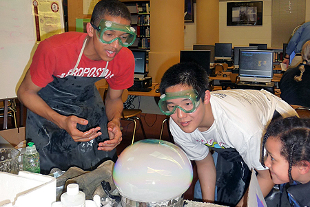 Paint Branch HS students at the school's 2011 Science and Media Expo