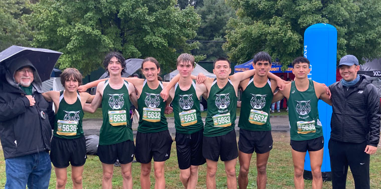 Coach Martin and WJ Boys Cross Country Team