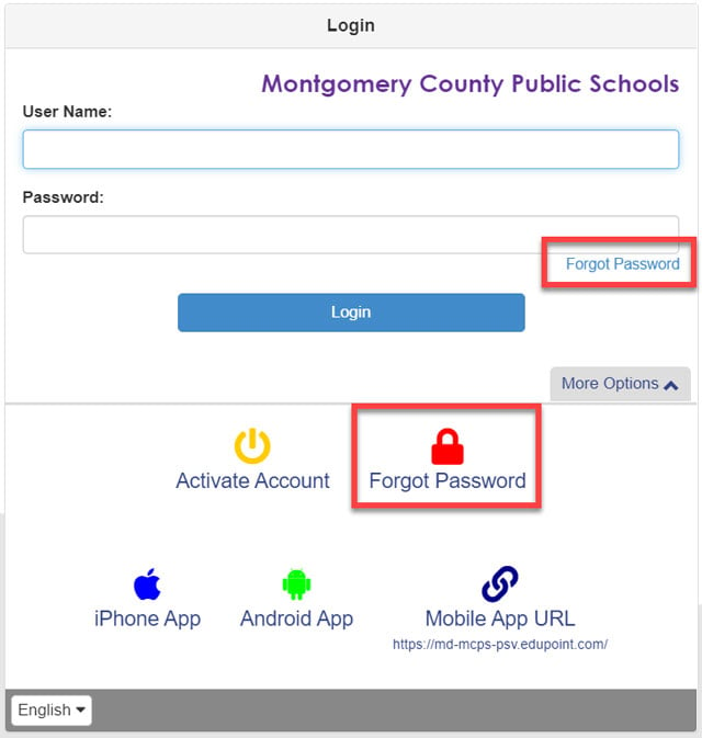 How do I change my ParentVUE password?