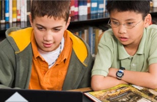 boys at desk