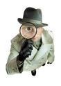 Detective with Magnifying Glass