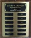 Sandy Heyman Plaque