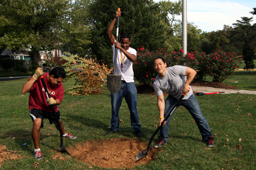 Green Apple Day of Service at Loiederman MS